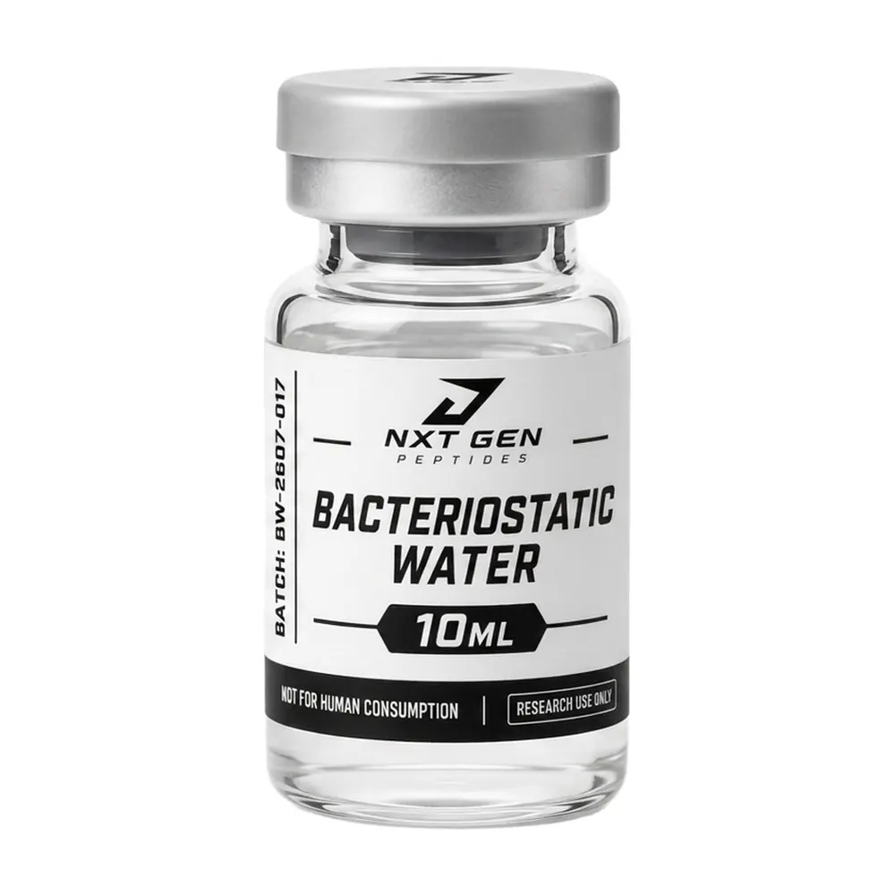 Bacteriostatic Water 10 ml research compound vial, research use only