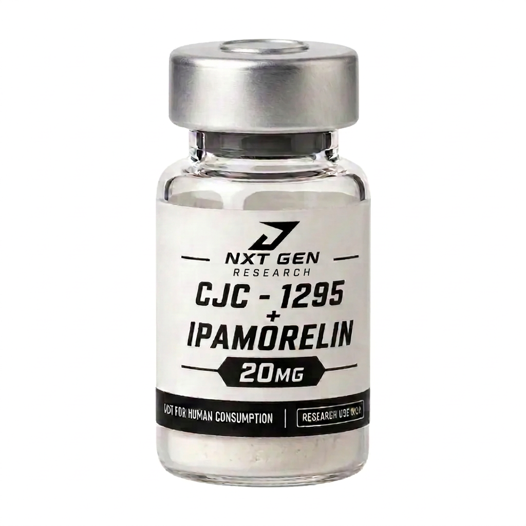 CJC-1295 + Ipamorelin 20 mg research compound vial