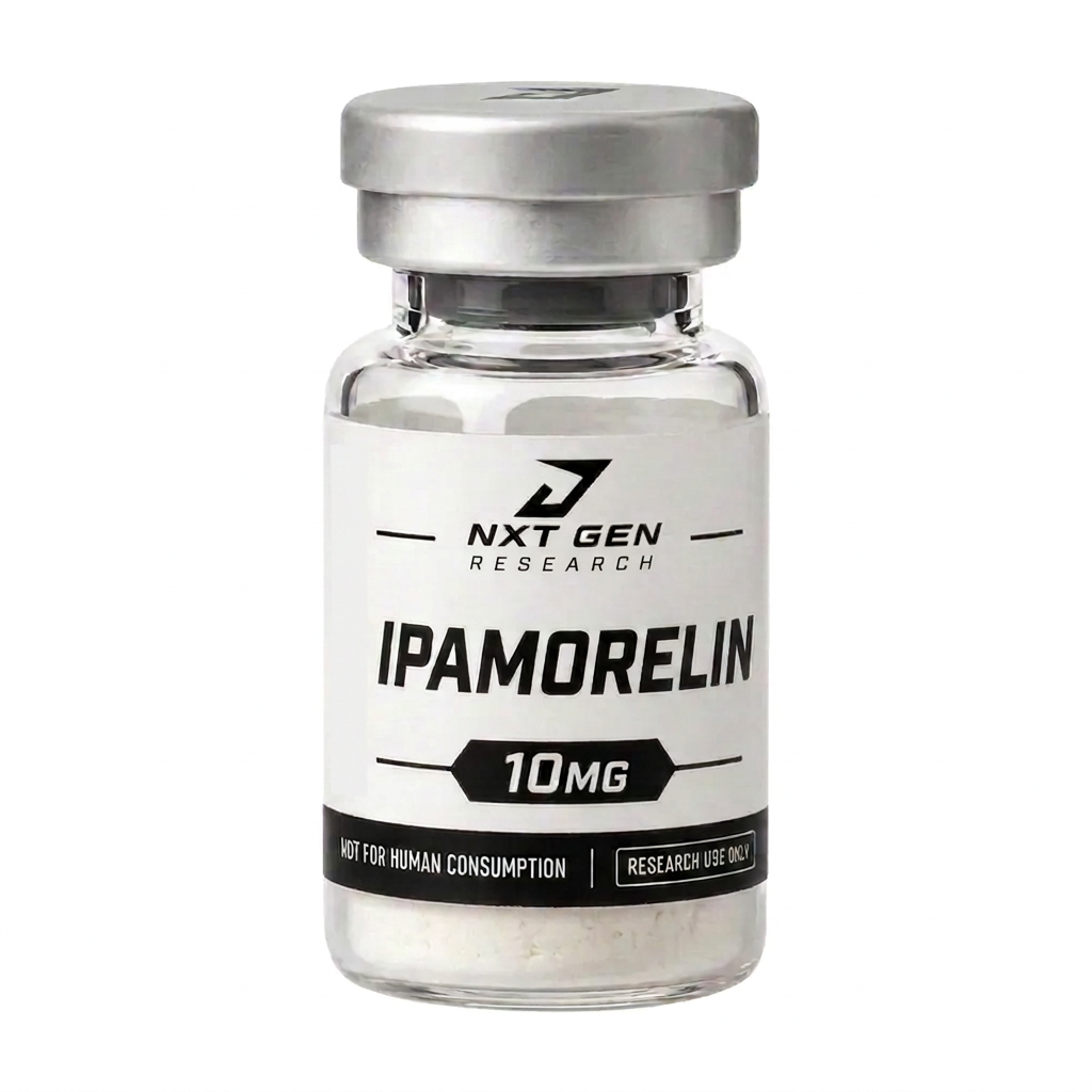 Ipamorelin 10 mg research compound vial, research use only
