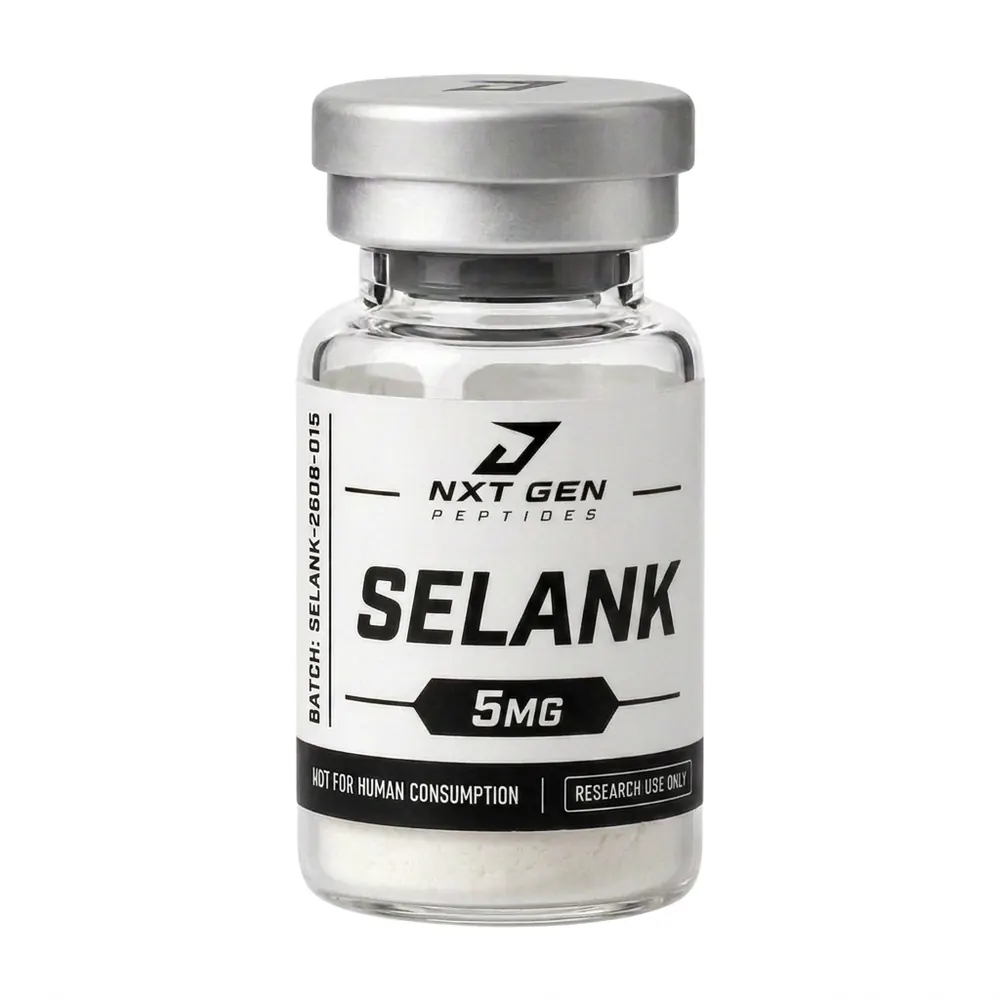 Selank 5 mg research compound vial, research use only