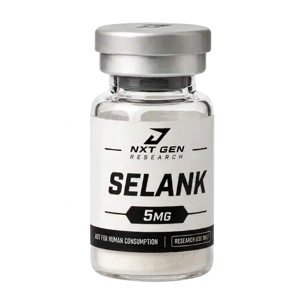 Selank 5 mg research compound vial, research use only