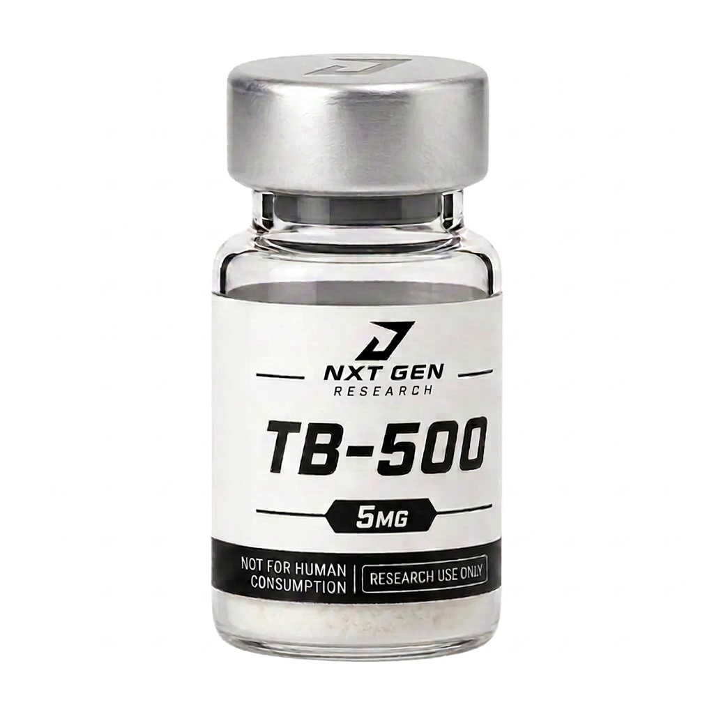 TB-500 5 mg research compound vial, research use only