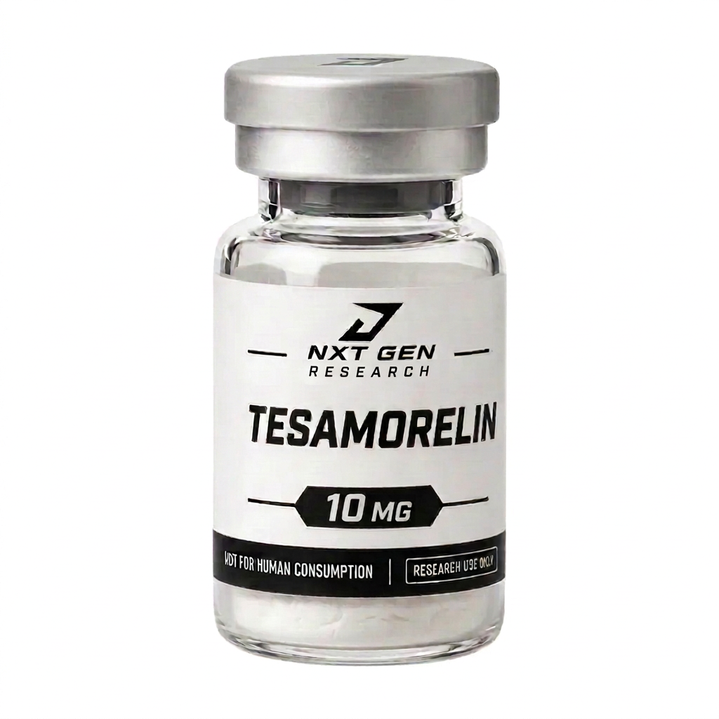 Tesamorelin 10 mg research compound vial, research use only